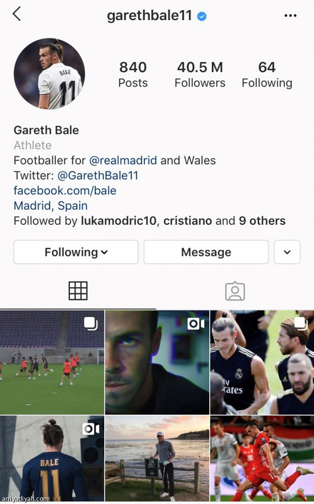 زيدان
يطرد بيل من منصات التواصل