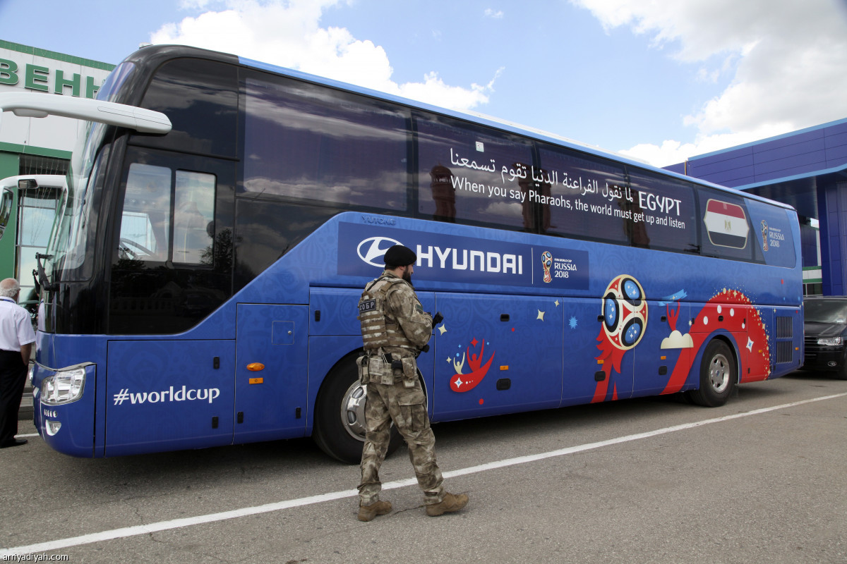 وصول منتخب الفراعنة