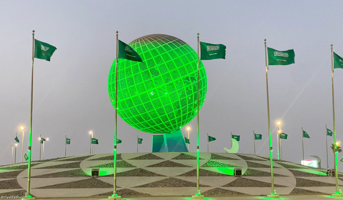 جدة تتوشح الأخضر السعودي