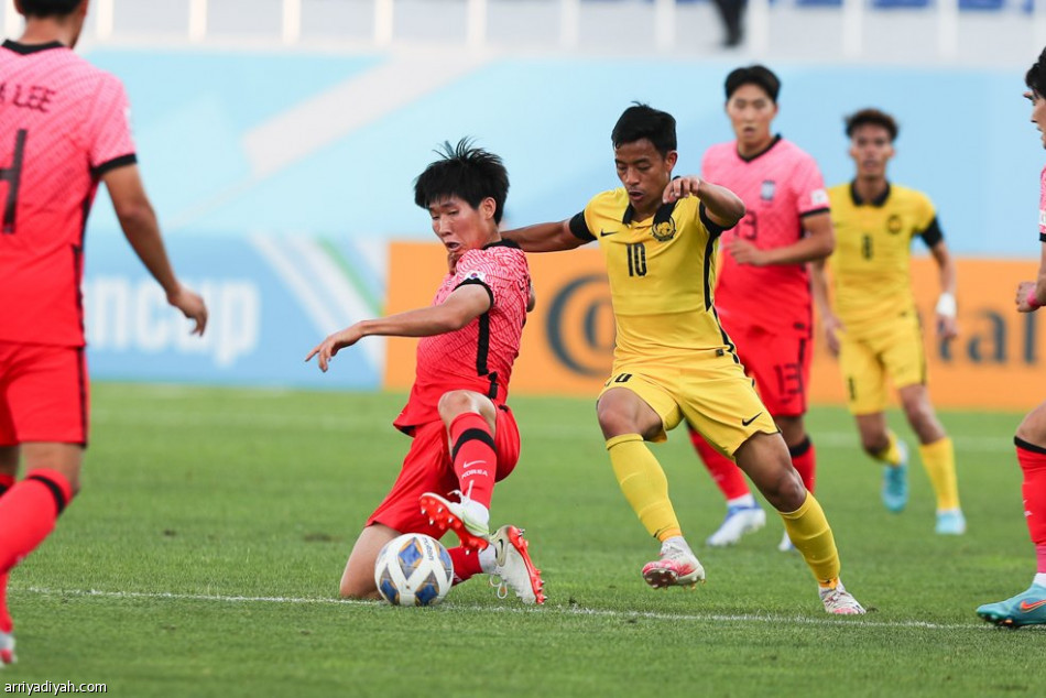 آسيويا.. الأولمبي الكوري يكسب ماليزيا برباعية