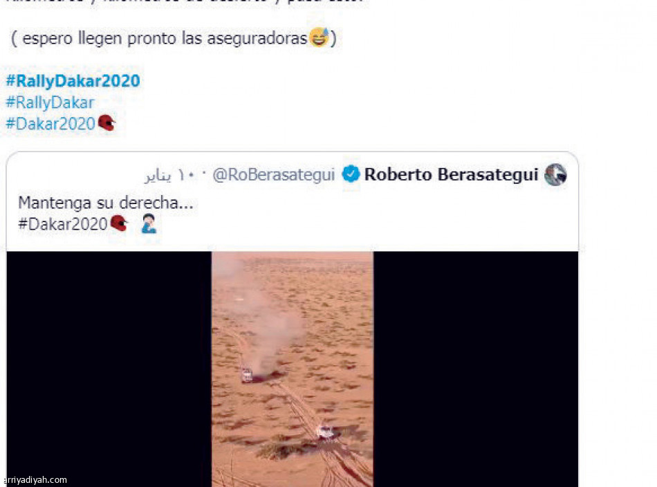 رالي داكار..
ساينز أكبر المؤثرين