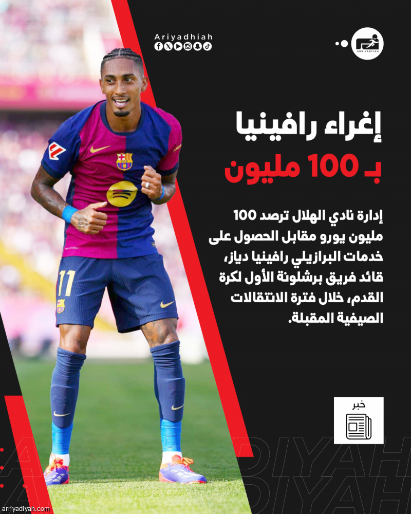 الهلال يستهدف رافينيا بـ 100 مليون يورو